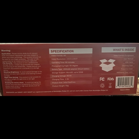 Sunglasses video recorder - Picture 2 of 3